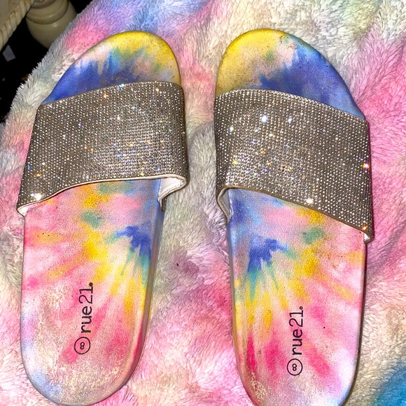 Rue21 Shoes - Rue 21 Rhinestone slides